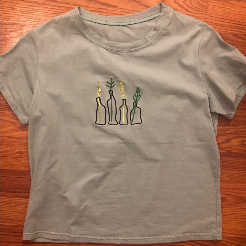 Sage crop top
